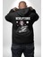 Michelagelo Modern Apollo Heykel Sokak Style Erkek Kadın Siyah Ön Sırt Baskılı Kapüşonlu Sweatshirt Hoodie 4