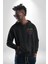 Neon Kafatası Gülen Somurtgan Eriyen Emoji Erkek Kadın Siyah Ön Sırt Baskılı Kapüşonlu Sweatshirt Hoodie 5