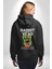 Tavşan Sokak Stili Giyim Erkek Kadın Siyah Ön Sırt Baskılı Kapüşonlu Sweatshirt Hoodie 4