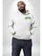 Boston Erkek Kadın Beyaz Ön Sırt Baskılı Kapüşonlu Sweatshirt Hoodie 2