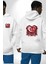 Türkiye Ay Yıldız Kırmızı Beyaz Kalp Erkek Kadın Beyaz Ön Sırt Baskılı Kapüşonlu Sweatshirt Hoodie 1