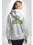 Boston Erkek Kadın Beyaz Ön Sırt Baskılı Kapüşonlu Sweatshirt Hoodie 5