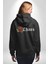 Kırmızı Gül Kaos Erkek Kadın Siyah Ön Sırt Baskılı Kapüşonlu Sweatshirt Hoodie 4