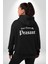 Dokunma Bana Erkek Kadın Siyah Ön Sırt Baskılı Kapüşonlu Sweatshirt Hoodie 4