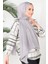 Gri Harem Scarf Incila Şal 3