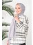 Gri Harem Scarf Incila Şal 5