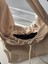 Su Geçirmez Tote Bag / Çapraz Kullanıma Uygun Krem Kadın Omuz Çantası (50*30) 2