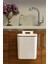 Askılı Çöp Kovası- Beyaz- Çift Yönlü Kapaklı - 8 Litre/15 Litre 5