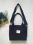 Fermuarlı Kanvas Çanta Omuz Askılı Tote Bag 1