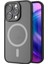 Apple iPhone 15 Pro Max Uyumlu, Guard Touch Lens Korumalı, Magsafe, Anti Şok Kılıf, Titanium Gray 1