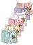 %95 Pamuklu Kız Çocuk Süprem Penye Boxer Külot Iç Çamaşır 6lı Set 1