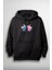 Stitch Sevgili Noel Şapkalı Yılbaşı Baskılı Unisex Hoodie 1