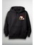 Yılbaşı Şapkalı Köpek Baskılı Unisex Hoodie 1