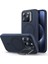 Apple iPhone 15 Pro Max Kılıf Cloud Soft HaloLock MagSafe Kickstand - Dark Blue 1