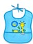 Nessiworld Poli Muşamba Küçük Mama Önlüğü 030 Mavi 1