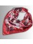 Pembe Fular Kalp Desenli Sevgililer Günü 58CMX58CM 3