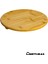 Yuvarlak Bambu Sunum Tahtası - 26 Cm Çap, Misket Ayaklı, Dekoratif Ve Çok Amaçlı 3