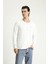 Bisiklet Yaka Slim Fit Dar Kesim Pamuklu Sweatshirt 1