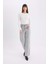 Slim Fit Dar Kesim Bisiklet Yaka Basic Düz Fitilli Kaşkorse Uzun Kollu Tişört E5767AX25SP 2