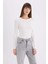 Slim Fit Dar Kesim Bisiklet Yaka Basic Düz Fitilli Kaşkorse Uzun Kollu Tişört E5767AX25SP 3