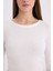 Slim Fit Dar Kesim Bisiklet Yaka Basic Düz Fitilli Kaşkorse Uzun Kollu Tişört E5767AX25SP 5