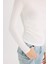 Slim Fit Dar Kesim Bisiklet Yaka Basic Düz Soft Touch Uzun Kollu Tişört E5884AX25SP 5