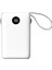 P102 10000MAH Prm 2*usb+Type-C+Micro+Lightning Beyaz LCD Taşınabilir Pil Şarj Cihazı Powerbank 1