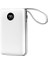 P102 10000MAH Prm 2*usb+Type-C+Micro+Lightning Beyaz LCD Taşınabilir Pil Şarj Cihazı Powerbank 2