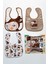 Karaca Temalı Kare 3 Parça Microfiber Mama Önlüğü Kendi Kutusunda (Su Geçirmez) Çıtçıtlı 1