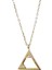 Üçgen Model Taşlı Altın Kolye 1