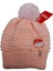 Spteks Kitti 9-15 Yaş Kız Garson Pembe Renk Kışlık Örme Bere 2