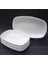 2 Adet Beyaz Melamin Kayık Tabak 28X18CM Büyük Boy Salata Tabağı Günlük Kullanıma Hesaplı Oval Tabak 1
