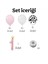 Inek Temalı Benekli Balon 1 Yaş Pembe Beyaz Siyah Renklerinde Mini Doğum Günü Seti 2