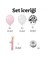 Inek Temalı Benekli Balon 1 Yaş Pembe Beyaz Siyah Renklerinde Mini Doğum Günü Seti 3
