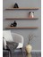 80 cm 3lü Safir Meşe Mdf Uçan Duvar Rafı Gizli Bağlantı Kitaplık 1