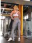 Siyah Beyaz Dama Desen Spor Tayt 4