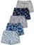 %95 Pamuklu Erkek Çocuk Likralı Penye Boxer Külot Iç Çamaşır 5li Set 4