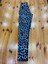 Turkuaz Siyah Leopar Desen Spor Tayt 5