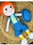 Portakal Çocuk Amigurumi Organik Oyuncak Erkek Bebek Turuncu Saçlı Orange Boy 1