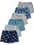 %95 Pamuklu Erkek Çocuk Süprem Penye Boxer Külot Iç Çamaşır 6lı Set 2