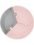 Puzzle Vakum Tabanlı Silikon Tabak Pinky Pink / Powder Grey 1