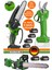 Alman 6 Akülü 10-15CM Akülü Budama Testere + Green 30MM Budama Makası + 30CM Yağlı Budama Testeresi 1