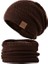 Unisex Kışlık Örgü Boyunluk Bere Takım Set (Yurt Dışından) 2