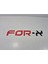 Sticker - For-X Araba Camı Sticker - 4.5cm x 25CM - For-X Arma Sticker 2