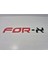 Sticker - For-X Araba Camı Sticker - 4.5cm x 25CM - For-X Arma Sticker 3