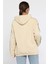 Kadın Kanguru Cepli Nakışlı Şardonlu Kadın Sweatshirt 3