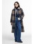 Kira Tartan Wool Palto BE31 Sky Dress Tartan/dark Navy 1