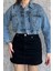 Droplu Crop Top Jean Kot Ceket 3