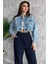 Cepli Crop Top Jean Kot Ceket 1