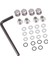 4pcs Alüminyum Merkezi Kilit Somunu Metal Tekerlek Kapakları Somunları, Gümüş (Yurt Dışından) 2